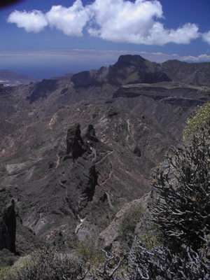 Bild Richtung Westen von Gran Canaria